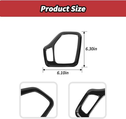 JeCar Carbon Fiber Interior Center Console Gear Shift Panel Trim Cover Fit for 2014-2018 Jeep Cherokee Interior Accessories in Saudi Arabia