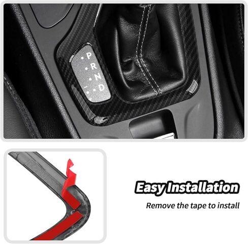 JeCar Carbon Fiber Interior Center Console Gear Shift Panel Trim Cover Fit for 2014-2018 Jeep Cherokee Interior Accessories in Saudi Arabia