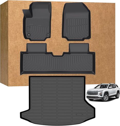 Floor Mats for Chevy Chevrolet Equinox 2025 2026 (Only Gas, Not for EV) & for GMC Terrain 2025 2026, Heavy Duty TPE Waterproof Non-Slip All Weather Protection Custom, Floor Mats & Cargo Liner in Saudi Arabia