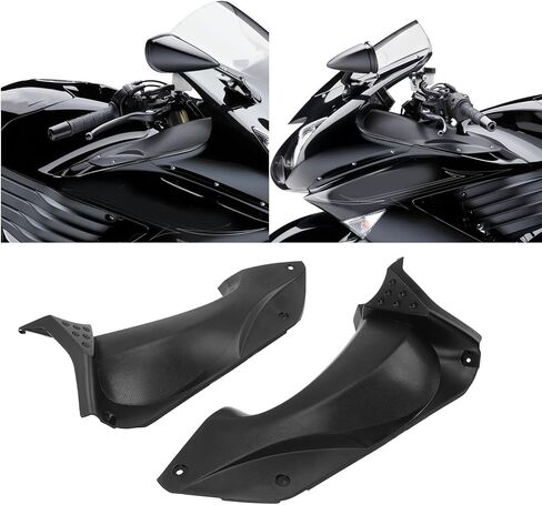 زوج من غطاء مجاري الهواء الجانبي غطاء غطاء مجاري الهواء ذو ​​التأثير الانسيابي لـ ZZR 1400 ZX14R 20062011، مجموعات انسيابية الألواح الجانبية Powersports، سهلة الصيانة in Kuwait