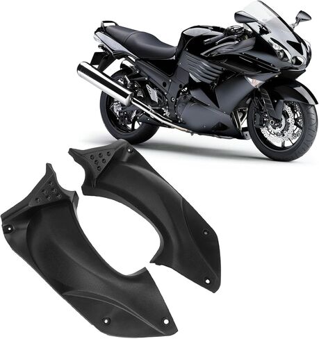 زوج من غطاء مجاري الهواء الجانبي غطاء غطاء مجاري الهواء ذو ​​التأثير الانسيابي لـ ZZR 1400 ZX14R 20062011، مجموعات انسيابية الألواح الجانبية Powersports، سهلة الصيانة in Kuwait