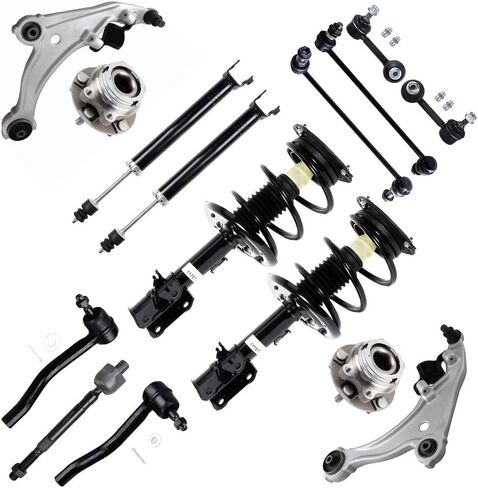 Struts Shock suspension kit for 2009 2010 2011 2012 2013 2014 for Nissan Maxima Rear shock basorber Front Complete Strut Spring Assembly Kit 16 Pcs in Kuwait