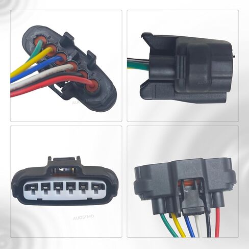 Throttle Body Connector 6-Way Pigtail, 6-Pin TPS Throttle Position Sensor Repair Connector - 90980-11858 in Kuwait