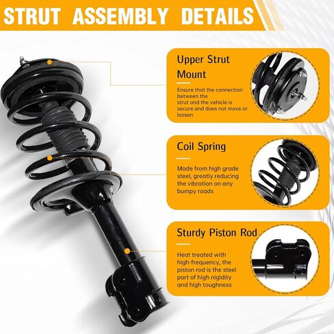 زوج أمامي كامل من الصدمات الدعامات مع استبدال نوابض لولبية لشركة Hyundai 2007 2008 2009 Hyundai Santa Fe استبدال OE 11285 11286 in Kuwait