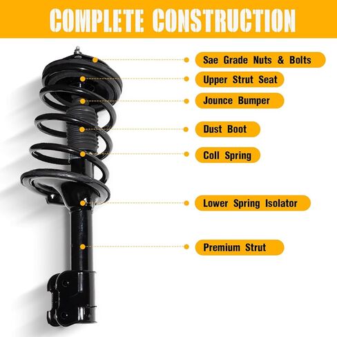 زوج أمامي كامل من الصدمات الدعامات مع استبدال نوابض لولبية لشركة Hyundai 2007 2008 2009 Hyundai Santa Fe استبدال OE 11285 11286 in Kuwait