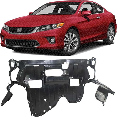 Front Engine Splash Shield Under Cover Direct Replacement Compatible with 2008-2012 Honda Accord HO1228122 HO1228161 74111TA0A00 74111TA0A10 in Kuwait