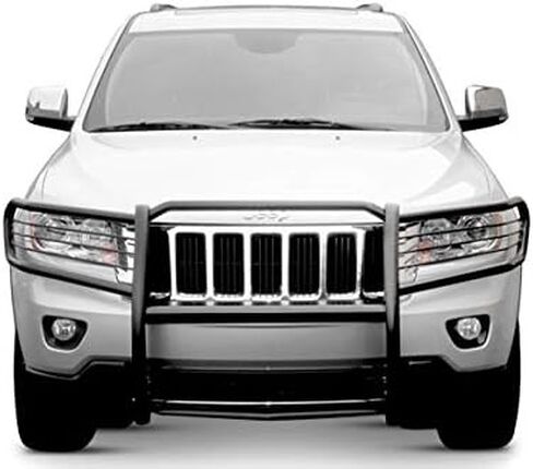 Black Horse Grille brush Bumper Guard Modular Black Compatible with 2005-2010 Jeep Grand Cherokee-17A080200MA in Saudi Arabia