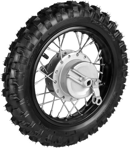 حافة عجلة خلفية مقاس 10 بوصة، إطار عجلة خلفية مقاس 2.50-10 بوصة لدراجة Coolster 50cc 70cc 110cc الترابية، أقصى سعة تحميل - 255 رطل، إطار خلفي متين للدراجات الترابية 50CC-110CC، استبدال مباشر in Kuwait