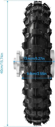 حافة عجلة خلفية مقاس 10 بوصة، إطار عجلة خلفية مقاس 2.50-10 بوصة لدراجة Coolster 50cc 70cc 110cc الترابية، أقصى سعة تحميل - 255 رطل، إطار خلفي متين للدراجات الترابية 50CC-110CC، استبدال مباشر in Kuwait