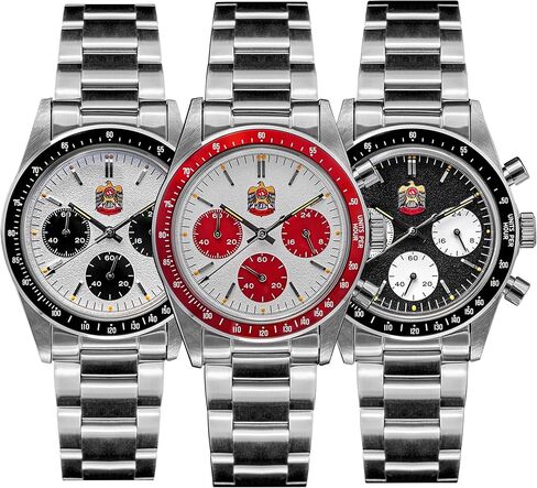 Thorn 37MM Quartz Watch for Men - T010 VK63 Movement Chronograph Watches Sapphire Luminous Waterproof 50M Wristwatch in Kuwait