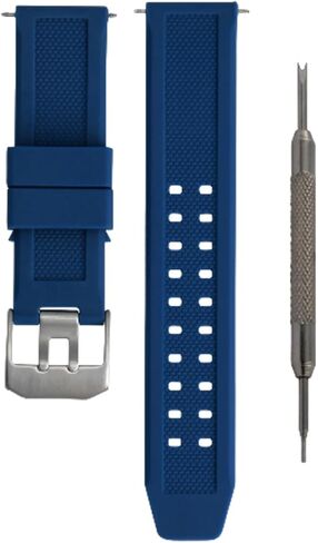 Ewatchparts 23mm Rubber Watch Band Strap Compatible With Citizen Navihawk Drive Spring Bar Remover Blue in Saudi Arabia