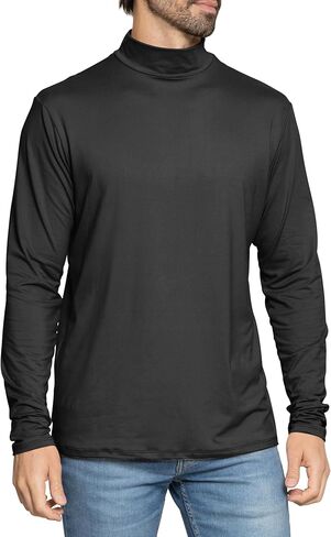 STRETCH IS COMFORT قميص رجالي بأكمام طويلة ورقبة وهمية ناعمة للغاية مثالي للارتداء الكاجوال، أنيق، كلاسيكي | صغير-5X in Saudi Arabia