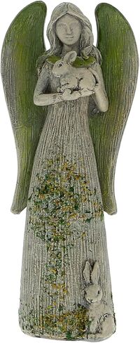 Pavilion Gift Company- Bunny - 4.5" Resin Angel Figurine Moss Nature Religion Religious Faith Bunny Rabbit Rustic Home Decor in Saudi Arabia