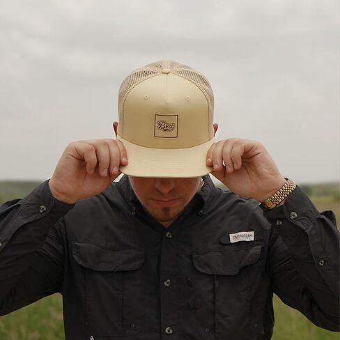 قبعة سائق الشاحنة المعدلة من BEX Slugger - قبعة Snapback مكونة من 5 ألواح مع رقعة منقوشة، ألوان متعددة، تاج منظم منخفض المظهر، مقاس واحد قابل للتعديل يناسب الجميع in Kuwait