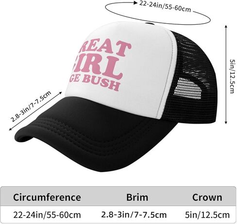Great Girl Huge Bush Funny Gag Trucker Hat for Adult Humor Adjustable Mesh Sport Baseball Caps for Women Men Black in Saudi Arabia