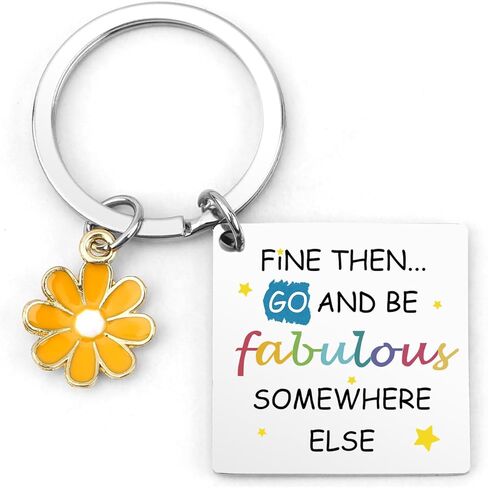 Farewell Gifts for Coworkers Leaving Gifts Retirement Going Away Goodbye Retired Gift for Work Friend Bestie Soul Sister Coworkers Bff Women Graduation New Job Good Luck Gift Daisy Keychain Key Chain in Kuwait