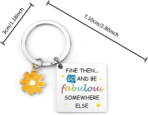 Farewell Gifts for Coworkers Leaving Gifts Retirement Going Away Goodbye Retired Gift for Work Friend Bestie Soul Sister Coworkers Bff Women Graduation New Job Good Luck Gift Daisy Keychain Key Chain in Kuwait