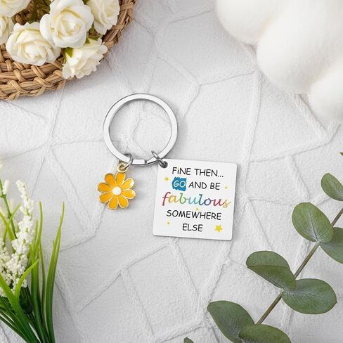 Farewell Gifts for Coworkers Leaving Gifts Retirement Going Away Goodbye Retired Gift for Work Friend Bestie Soul Sister Coworkers Bff Women Graduation New Job Good Luck Gift Daisy Keychain Key Chain in Kuwait