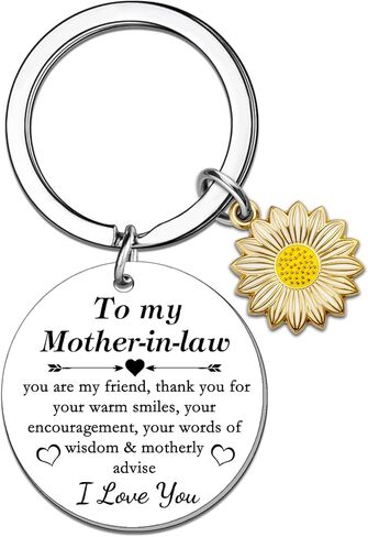 Mother In Law Keychain Mothers Day Gifts For Mother In Law From Daughter Son Best Mother-In-Law Gifts For Birthday Christmas Thanksgiving Wedding Stuff in Kuwait