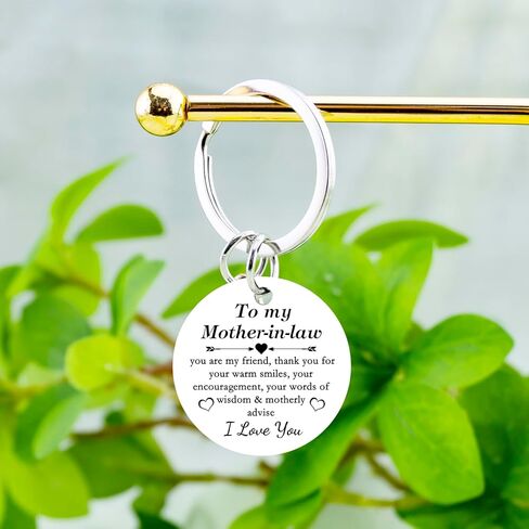 Mother In Law Keychain Mothers Day Gifts For Mother In Law From Daughter Son Best Mother-In-Law Gifts For Birthday Christmas Thanksgiving Wedding Stuff in Kuwait