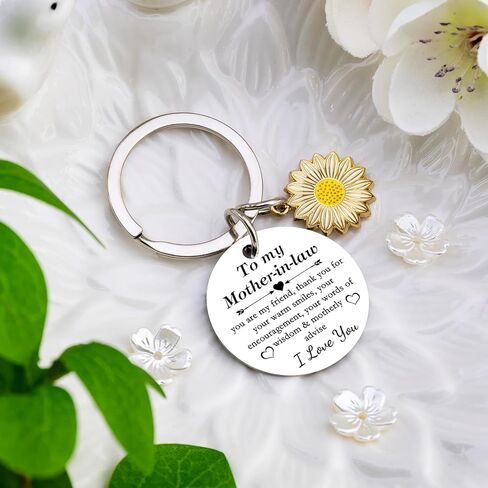 Mother In Law Keychain Mothers Day Gifts For Mother In Law From Daughter Son Best Mother-In-Law Gifts For Birthday Christmas Thanksgiving Wedding Stuff in Kuwait