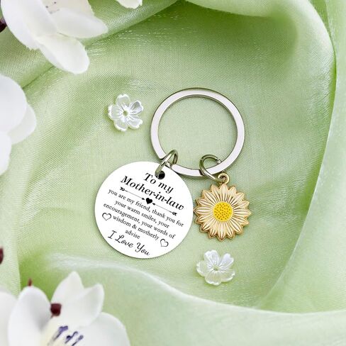 Mother In Law Keychain Mothers Day Gifts For Mother In Law From Daughter Son Best Mother-In-Law Gifts For Birthday Christmas Thanksgiving Wedding Stuff in Kuwait