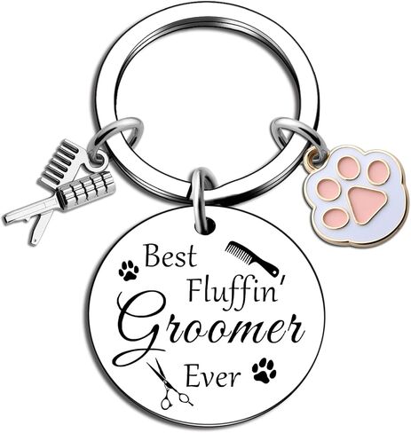 Ikacvb Dog Groomer Keychain Best Groomer Gifts For Women Mothers Day Gifts For Pet Dog Groomers Woman Birthday Christmas Stuff in Saudi Arabia