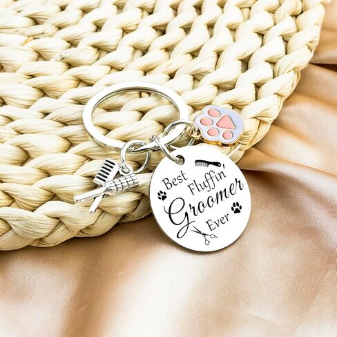 Ikacvb Dog Groomer Keychain Best Groomer Gifts For Women Mothers Day Gifts For Pet Dog Groomers Woman Birthday Christmas Stuff in Saudi Arabia