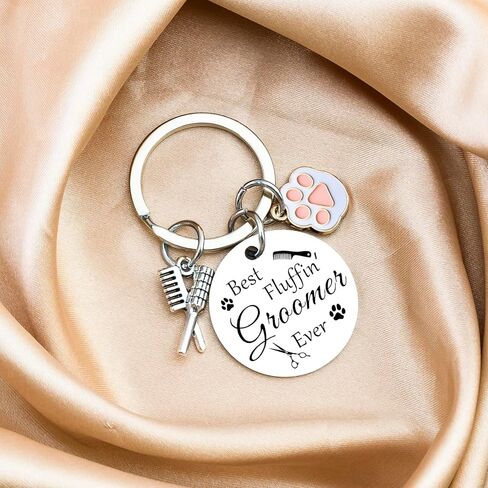 Ikacvb Dog Groomer Keychain Best Groomer Gifts For Women Mothers Day Gifts For Pet Dog Groomers Woman Birthday Christmas Stuff in Saudi Arabia