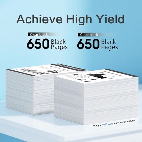خرطوشة حبر سوداء 60XL 60 متوافقة مع خرطوشة حبر HP 60 Ink 60 تعمل مع Envy 120 110 100؛ فوتوسمارت C4795 C4780 C4680 D110a؛ طابعة ديسك جيت D2680 F2430 F4440 (2 أسود) in Kuwait