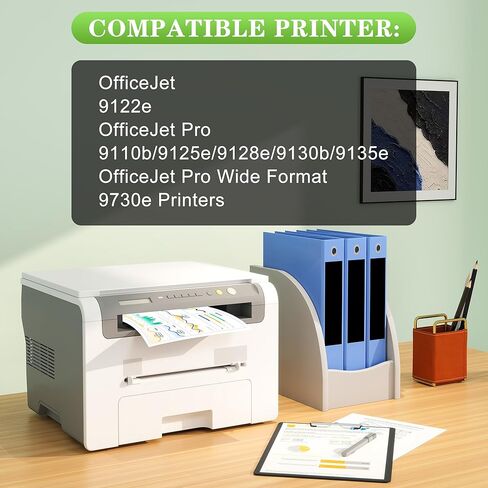 936e 936XL Ink Cartridges 4 Pack with Chip: Compatible with HP 936 936e 936XL Ink Cartridges with HP OfficeJet Pro Wide Format 9730e Pro 9110 9120 9122 9125 9128 9130 9135 9730 Printers( B/C/M/Y) in Kuwait