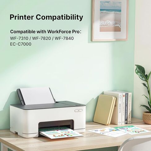 812XL Ink Cartridges Combo Pack Remanufactured Replacement for Epson 812XL 812 Ink Cartridges 812 XL T812XL to Use with Workforce Pro WF-7310 WF-7820 WF-7840 EC C7000 Printer(8 Pack, 2BK/2C/2M/2Y) in Kuwait