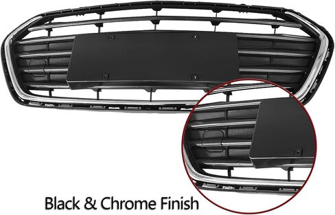 شواية سفلية باللون الأسود والكروم على طراز المصنع لموديلات 2017 2018 2019 2020 مجموعة مصبغة المصد من شيفروليه تشيفي تراكس GM1211015 in Kuwait