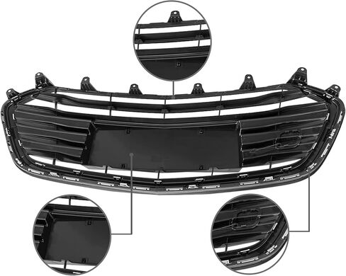 شواية سفلية باللون الأسود والكروم على طراز المصنع لموديلات 2017 2018 2019 2020 مجموعة مصبغة المصد من شيفروليه تشيفي تراكس GM1211015 in Kuwait
