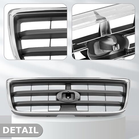 Front Bumper Grille Grill Assembly Black Insert w/Chrome Trim For 2003 2004 2005 Subaru Forester 91121SA050 SU1200127 in Saudi Arabia