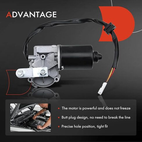 A-Premium [4 Pins] Front Windshield Wiper Motor Compatible with Mercedes-Benz C230 2002-2007, C240/320 2001-2005, C280/350 2006-2007, C32 AMG 2002-2004, C55 AMG 2005-2006, CLK320/CLK55 AMG 2003-2007 in Saudi Arabia