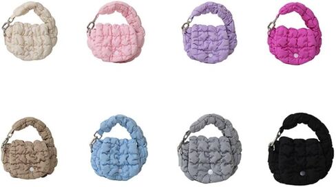 Bag Pendant Hanging Elegant Quilted Purse Cute Korean Style Small Wallet Outdoor(Purple) in Saudi Arabia