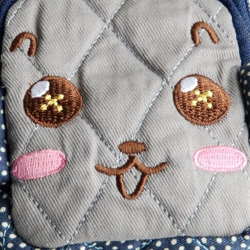 [Vivid Monkey] Embroidered Applique Wallet Purse Pouch(2.9 * 4.7 * 0.98) in Kuwait