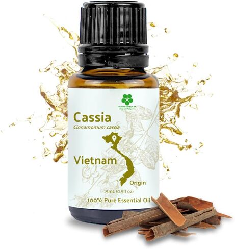 زيت كاسيا العطري - مباشرة من زيت كاسيا العطري - زيت كاسيا النقي للبشرة والجسم والعلاج العطري - زيت كاسيا في رائحة زيت كاسيا القرفة لصنع الشموع (15 مل) in Kuwait