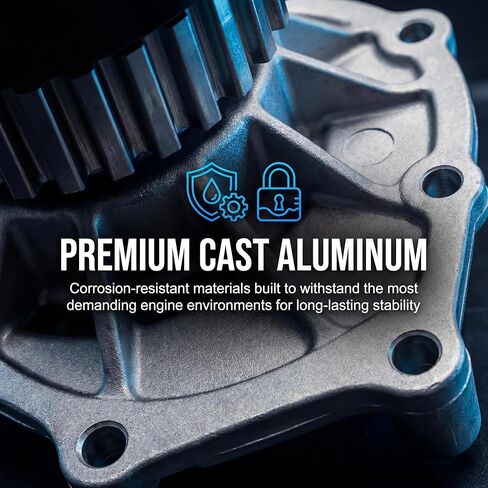 AMCC Engine Water Pump W/Pulley & Seal 6Cyl 2.0 3.0L - Compatible with BMW B58 F/G Series - 18-21 - 340i 440i 540i 740i xDrive, 440i Gran Coupe, M240i, X3, X4 Replaces:11518632585, 11517643067 in Kuwait