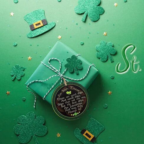 St. Patrick's Day Shamrock Ornament Irish Wooden Ornament Good Luck Four-Leaf Clover Ornaments Irish Blessing Gifts for St. Patrick's Day in Kuwait