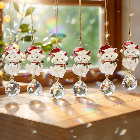 H&D HYALINE & DORA 6 Pcs Flower Basket Ornaments for Christmas Tree Basket Christmas Ornaments Decor Xmas Gifts for Flower Lovers, Women, Wife in Saudi Arabia