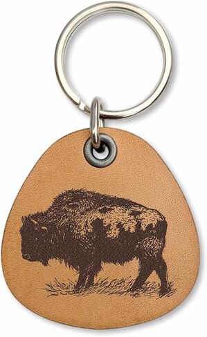 Chicken Genuine Leather Keychain for Chicken Lover Farmer Hen Key Fob Lightweight and durable Farm Key Holder in Saudi Arabia