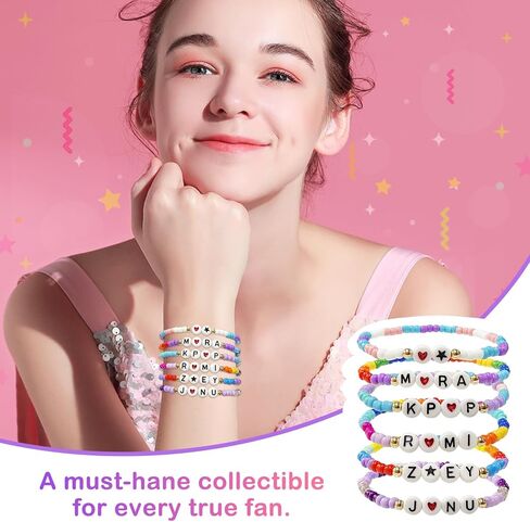 Annymall Korea-Pop Inspired Merch toys Bracelets Sets for Women, Korea-Pop Bracelet Friendship Jewelry, for Huntrix Merchandise for Rumi Mira Zoey Fans Christmas Gifts Cosplay Outfits Decor in Saudi Arabia