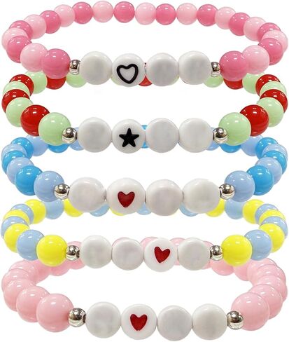 Annymall Korea-Pop Inspired Merch toys Bracelets Sets for Women, Korea-Pop Bracelet Friendship Jewelry, for Huntrix Merchandise for Rumi Mira Zoey Fans Christmas Gifts Cosplay Outfits Decor in Saudi Arabia
