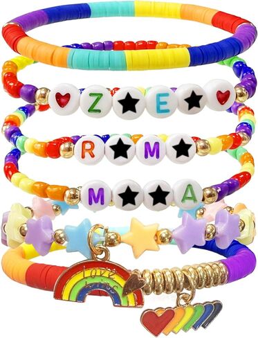 Annymall Korea-Pop Inspired Merch toys Bracelets Sets for Women, Korea-Pop Bracelet Friendship Jewelry, for Huntrix Merchandise for Rumi Mira Zoey Fans Christmas Gifts Cosplay Outfits Decor in Saudi Arabia