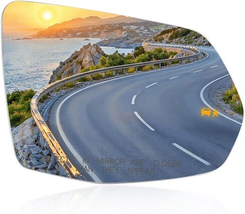 Passenger Side Mirror Glass Fit for Chevrolet Blazer 2019-2026 Cadillac XT4 XT5 XT6 2017-2026, Right Side Mirrors Glass with Power Heated and Blind Spot, Replace 84441692 23394627 84539667 86593636 in Saudi Arabia