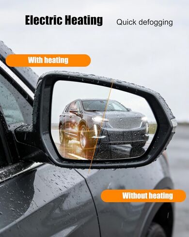 Passenger Side Mirror Glass Fit for Chevrolet Blazer 2019-2026 Cadillac XT4 XT5 XT6 2017-2026, Right Side Mirrors Glass with Power Heated and Blind Spot, Replace 84441692 23394627 84539667 86593636 in Saudi Arabia