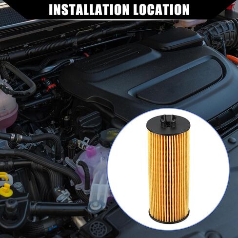 No.68079744AB/68079744AA Engine Oil Filter for Dodge Journey 3.6l 2011-2013 / Inner Transmission Oil Filter/Durable / 2 Set Yellow in Saudi Arabia