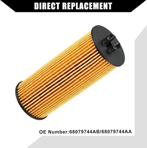 No.68079744AB/68079744AA Engine Oil Filter for Dodge Journey 3.6l 2011-2013 / Inner Transmission Oil Filter/Durable / 2 Set Yellow in Saudi Arabia
